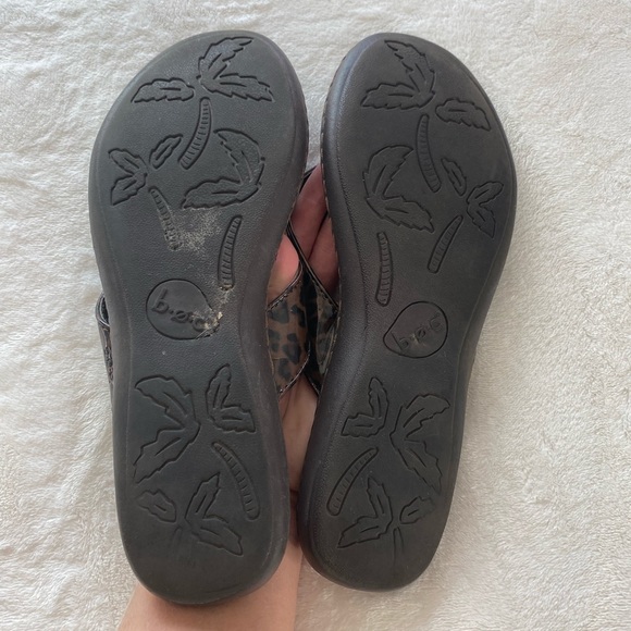 Black & Brown Animal Print Sandals - Picture 2 of 6